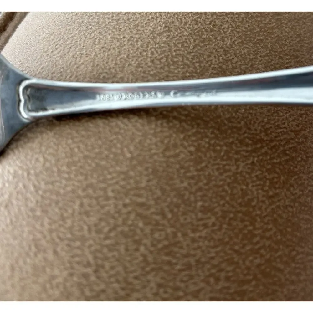 Vtg Rogers 1881 Oneida KING JAMES Silver Plate Large‎ 8.5” Meat Fork